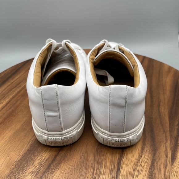 Thursday Boot Co Shoes Womens 11 White Leather Casual Walking Comfort Sneakers - Picture 4 of 8